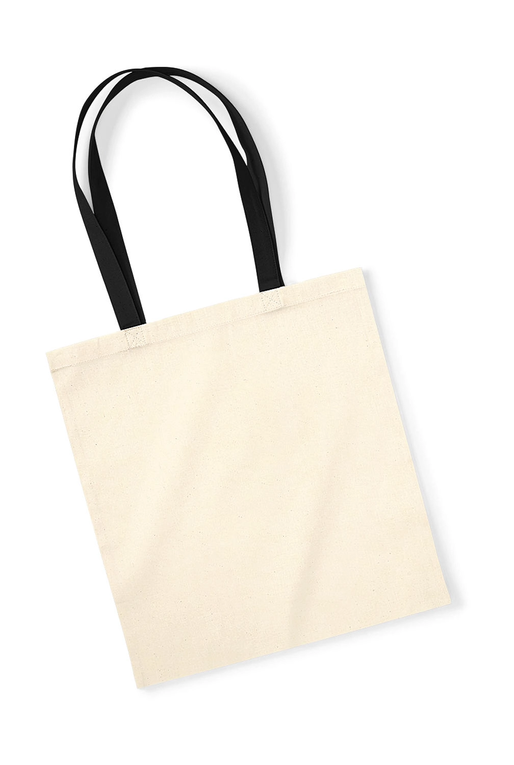 EarthAware™ Organic Bag for Life - Contrast Handle zum Besticken und Bedrucken in der Farbe Natural/Black mit Ihren Logo, Schriftzug oder Motiv.