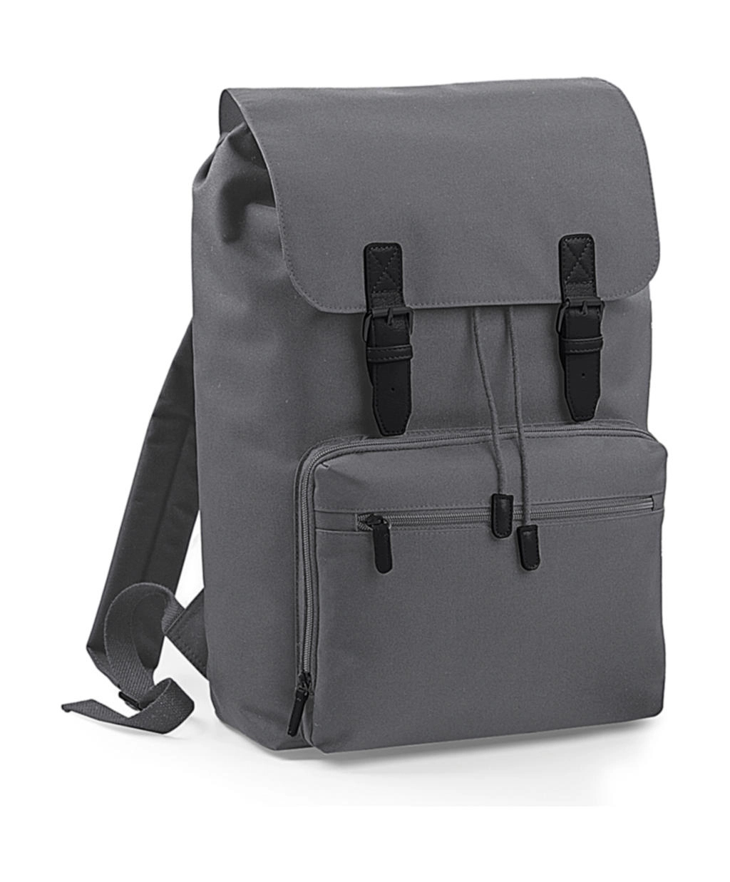 Vintage Laptop Backpack zum Besticken und Bedrucken in der Farbe Graphite Grey/Black mit Ihren Logo, Schriftzug oder Motiv.