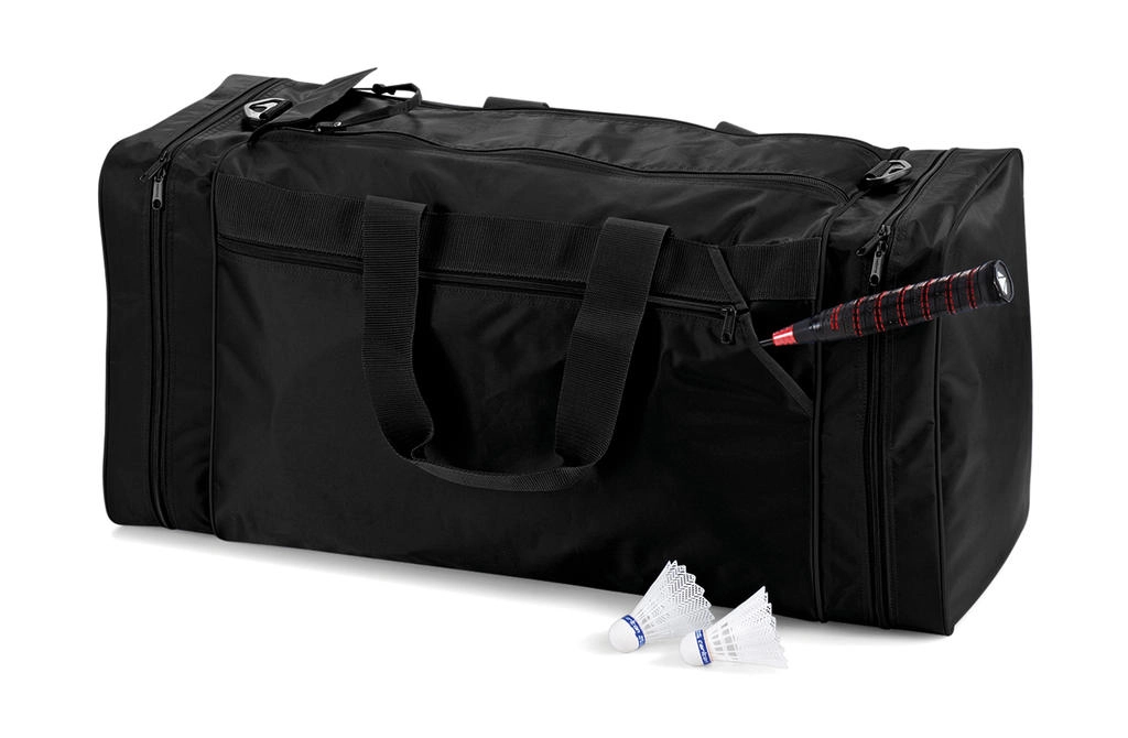 Jumbo Sports Bag zum Besticken und Bedrucken in der Farbe Black mit Ihren Logo, Schriftzug oder Motiv.