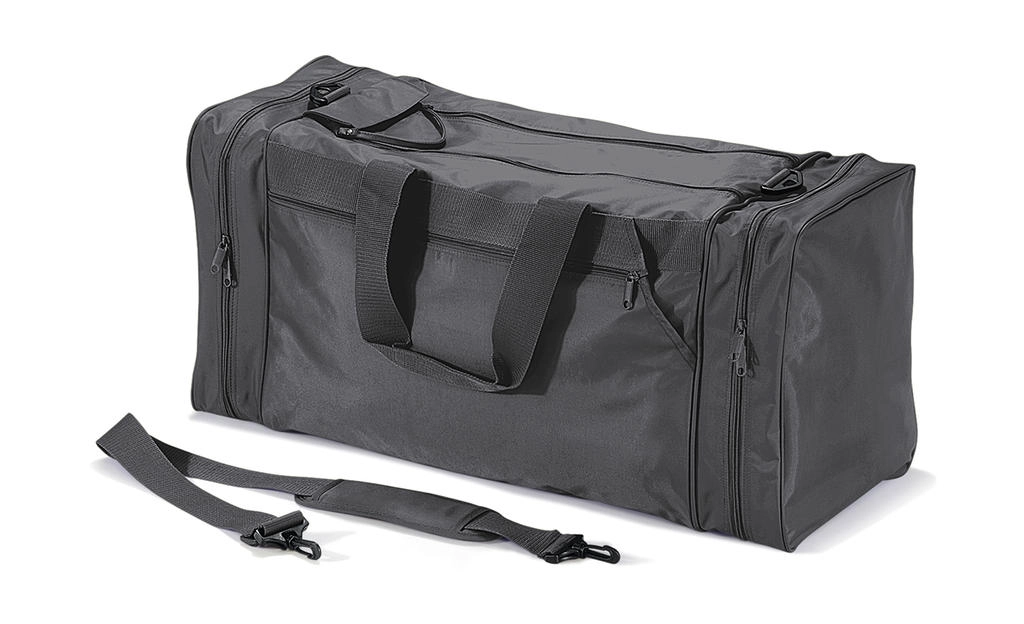 Jumbo Sports Bag zum Besticken und Bedrucken in der Farbe Graphite Grey mit Ihren Logo, Schriftzug oder Motiv.