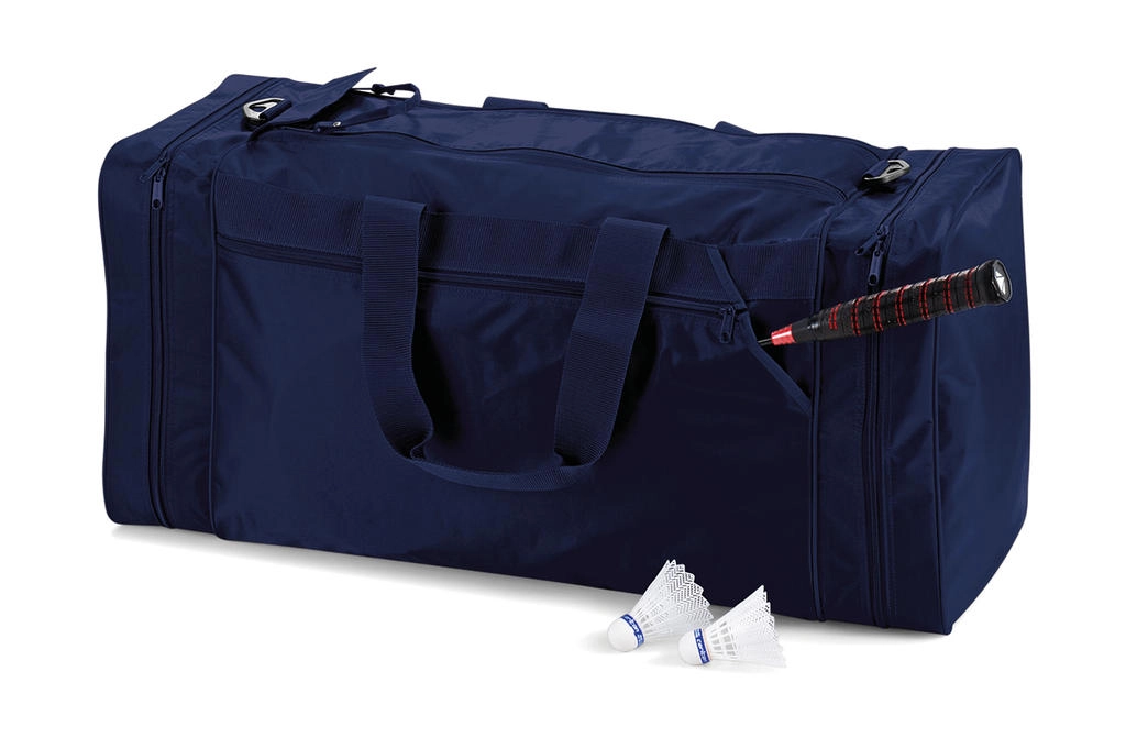 Jumbo Sports Bag zum Besticken und Bedrucken in der Farbe Navy mit Ihren Logo, Schriftzug oder Motiv.