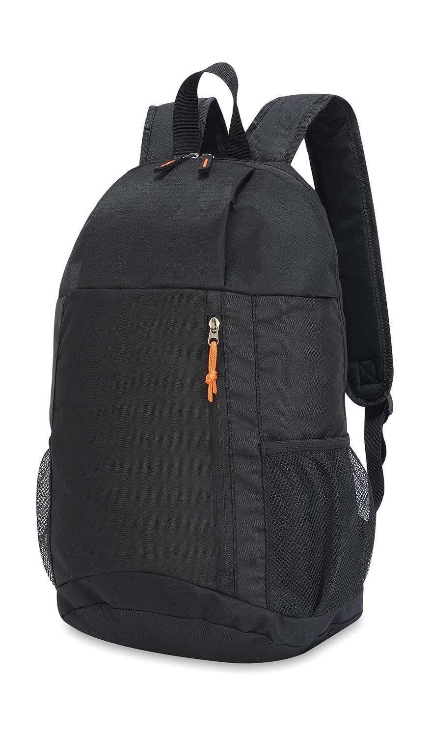 York Basic Backpack zum Besticken und Bedrucken in der Farbe Black mit Ihren Logo, Schriftzug oder Motiv.
