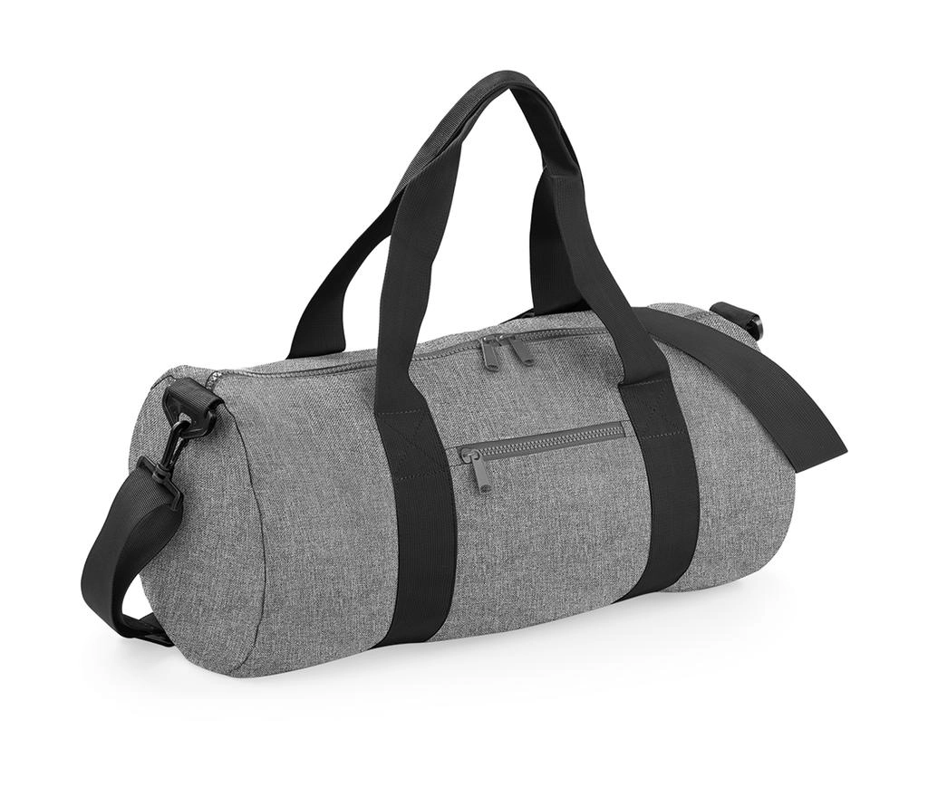 Original Barrel Bag zum Besticken und Bedrucken in der Farbe Grey Marl/Black mit Ihren Logo, Schriftzug oder Motiv.