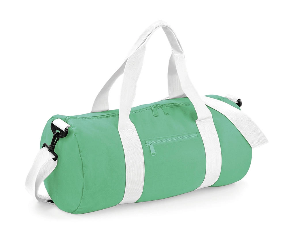Original Barrel Bag zum Besticken und Bedrucken in der Farbe Mint Green/White  mit Ihren Logo, Schriftzug oder Motiv.