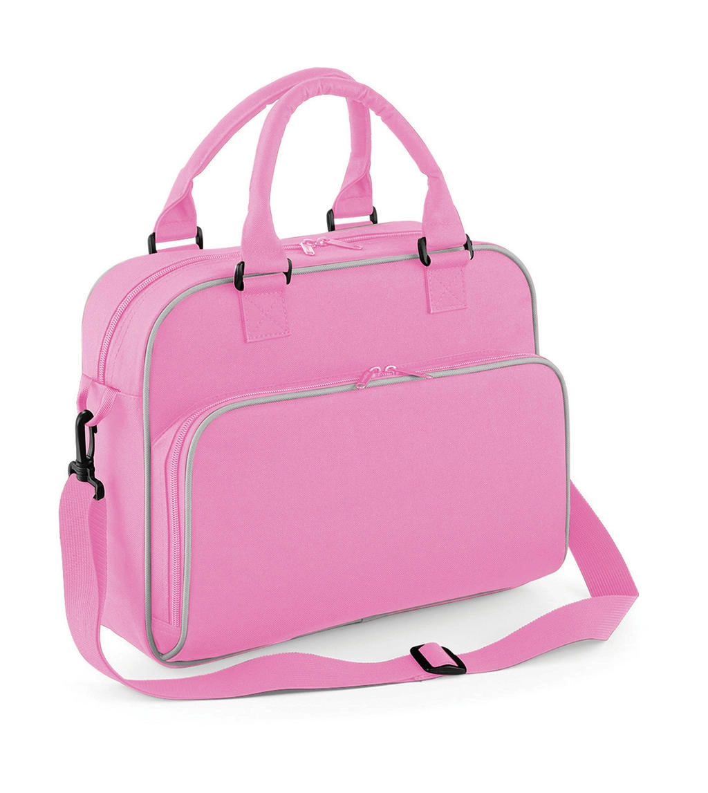 Junior Dance Bag zum Besticken und Bedrucken in der Farbe Classic Pink/Light Grey mit Ihren Logo, Schriftzug oder Motiv.
