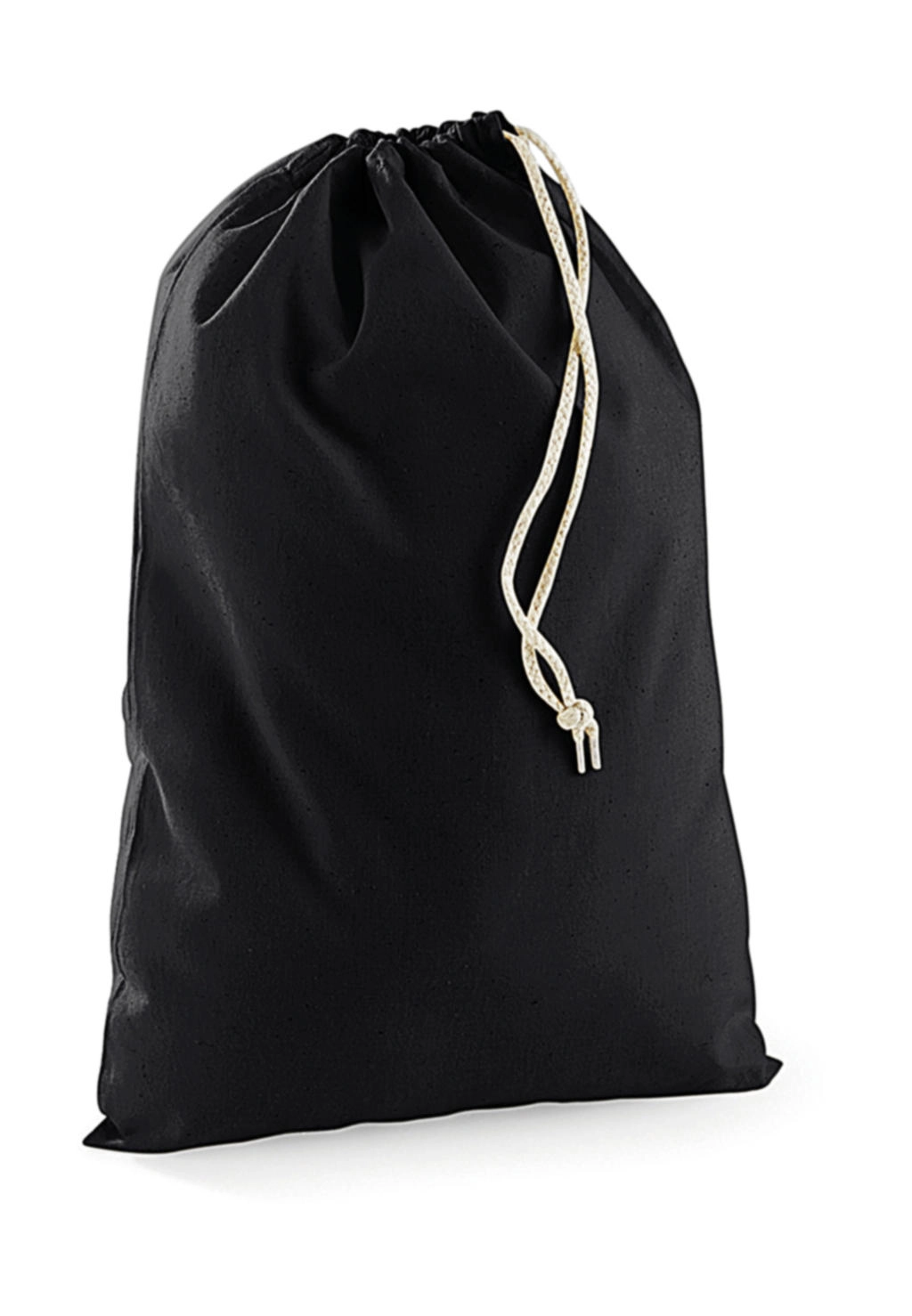 Cotton Stuff Bag zum Besticken und Bedrucken in der Farbe Black mit Ihren Logo, Schriftzug oder Motiv.