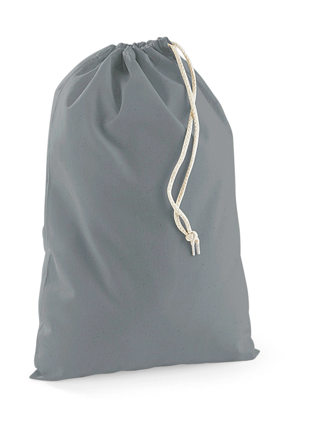 Cotton Stuff Bag zum Besticken und Bedrucken in der Farbe Pure Grey mit Ihren Logo, Schriftzug oder Motiv.