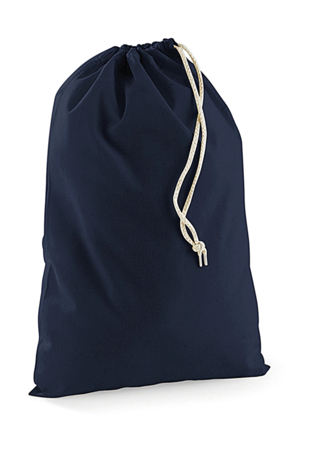 Cotton Stuff Bag zum Besticken und Bedrucken in der Farbe Navy mit Ihren Logo, Schriftzug oder Motiv.