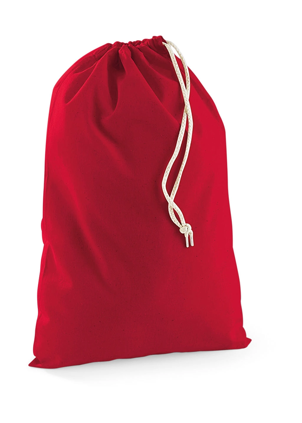Cotton Stuff Bag zum Besticken und Bedrucken in der Farbe Classic Red mit Ihren Logo, Schriftzug oder Motiv.