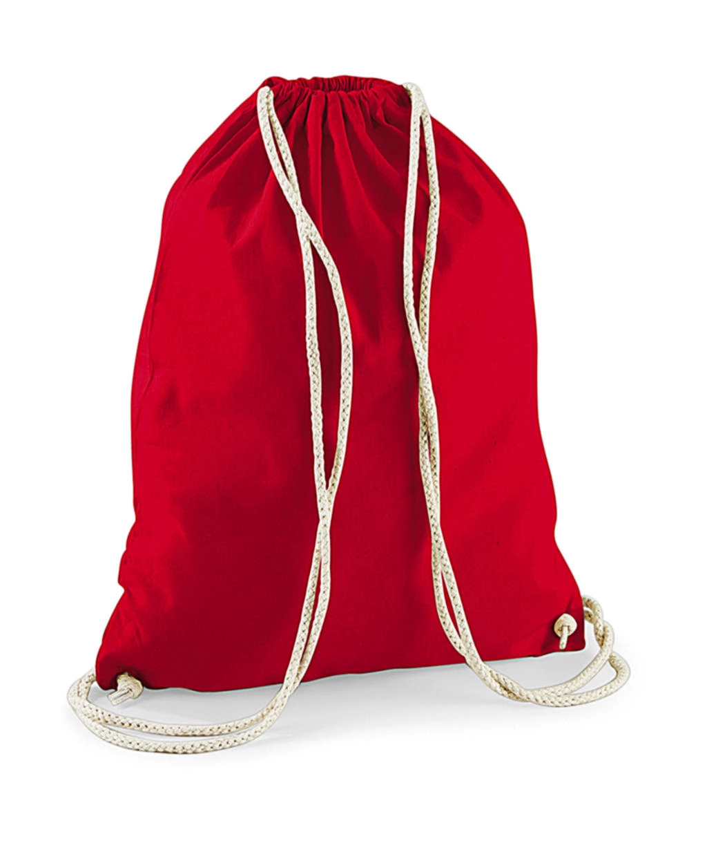 Cotton Gymsac zum Besticken und Bedrucken in der Farbe Classic Red mit Ihren Logo, Schriftzug oder Motiv.