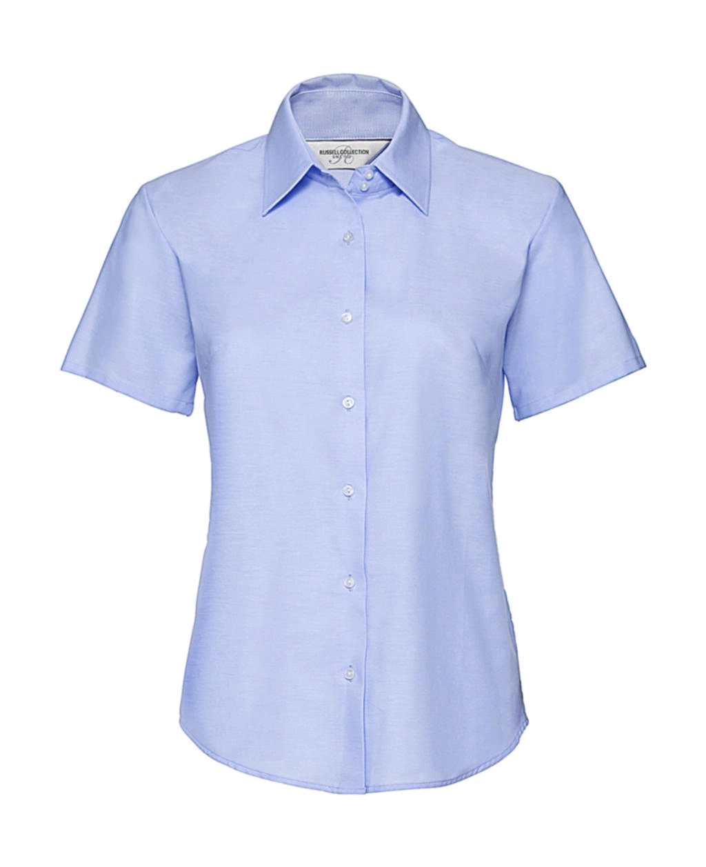 Ladies` Classic Oxford Shirt zum Besticken und Bedrucken in der Farbe Oxford Blue mit Ihren Logo, Schriftzug oder Motiv.