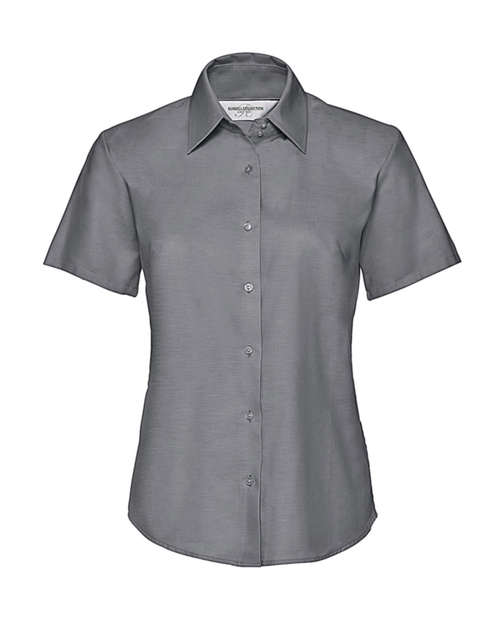 Ladies` Classic Oxford Shirt zum Besticken und Bedrucken in der Farbe Silver mit Ihren Logo, Schriftzug oder Motiv.