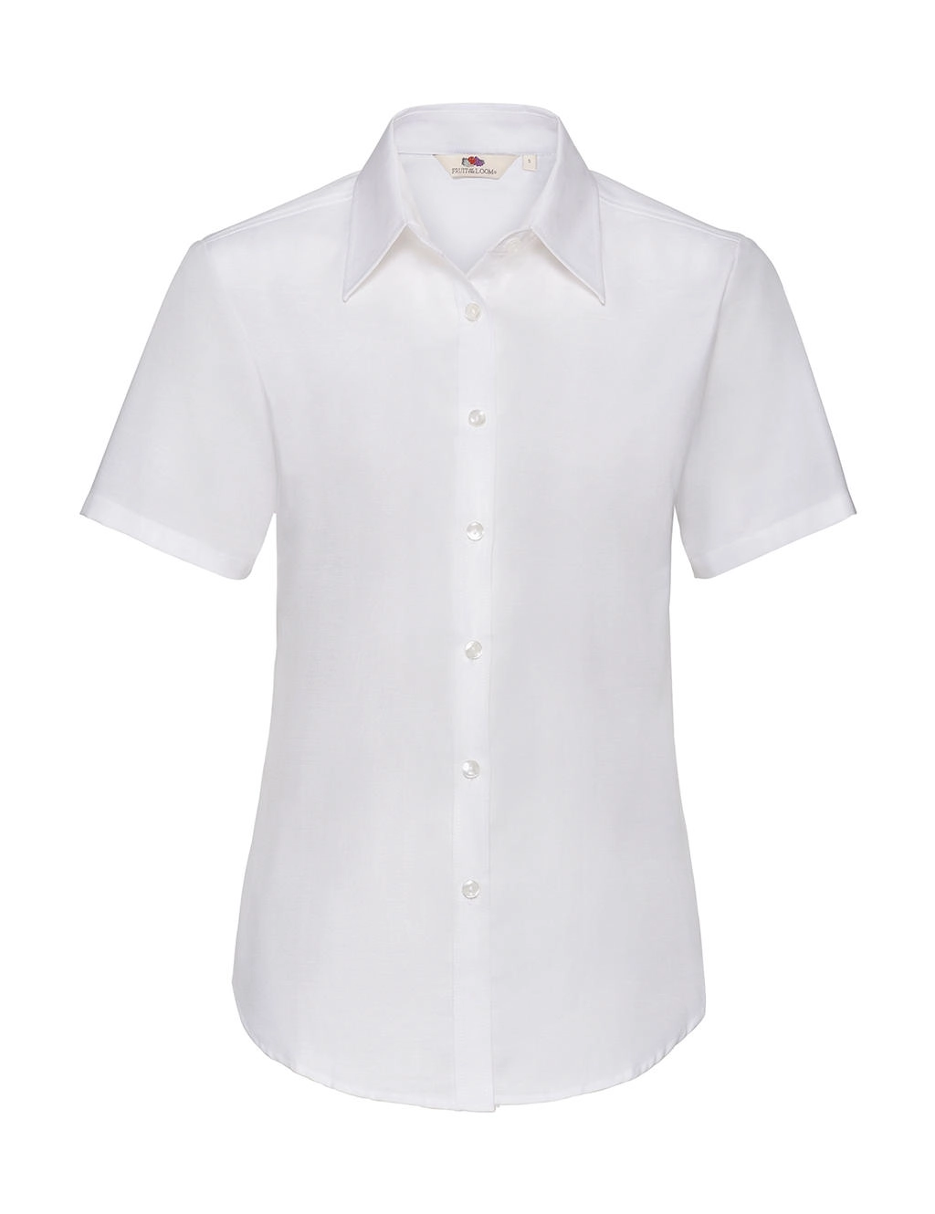 Ladies Oxford Shirt zum Besticken und Bedrucken in der Farbe White mit Ihren Logo, Schriftzug oder Motiv.