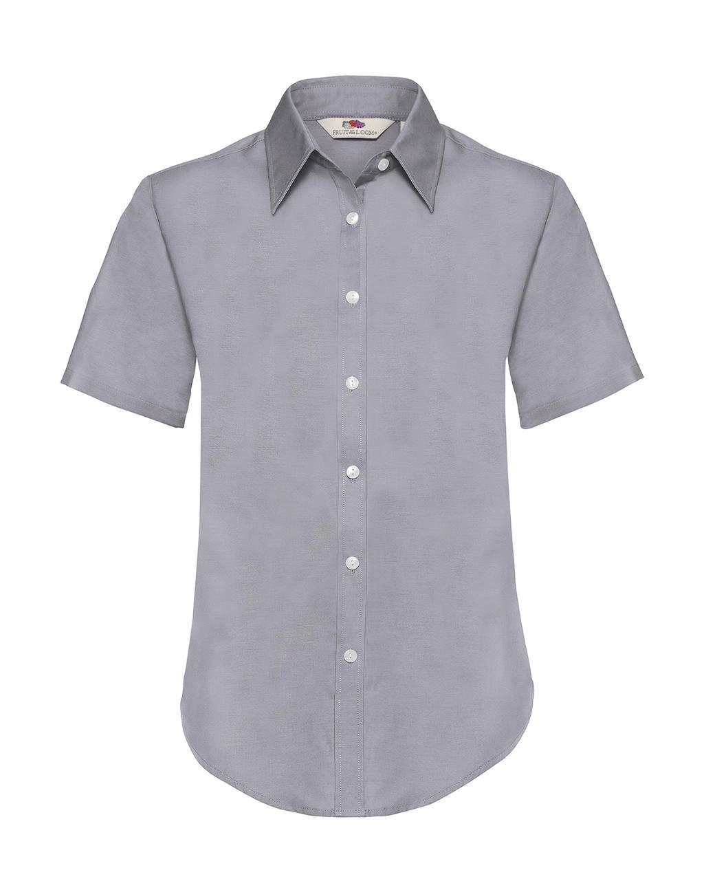 Ladies Oxford Shirt zum Besticken und Bedrucken in der Farbe Oxford Grey mit Ihren Logo, Schriftzug oder Motiv.