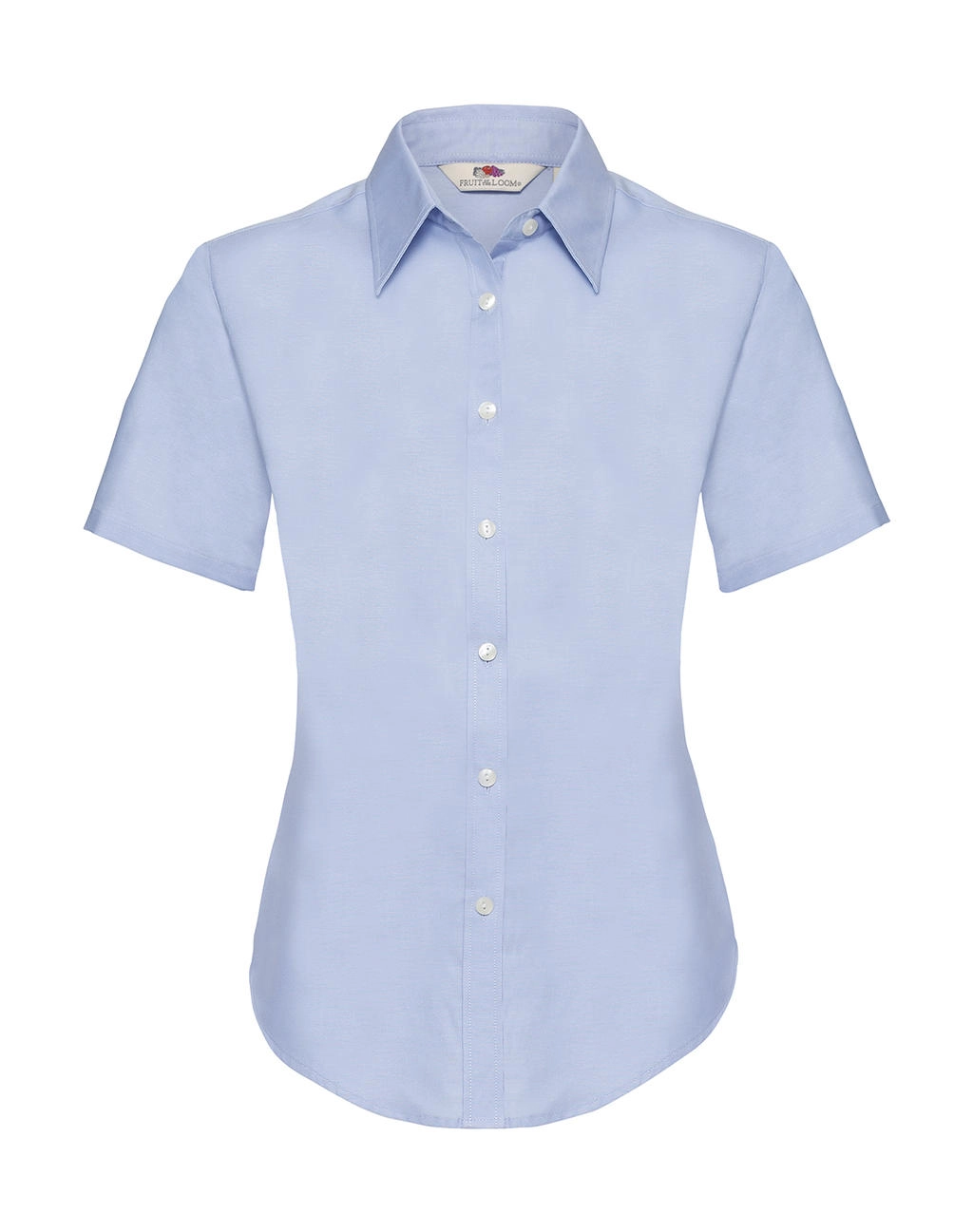Ladies Oxford Shirt zum Besticken und Bedrucken in der Farbe Oxford Blue mit Ihren Logo, Schriftzug oder Motiv.