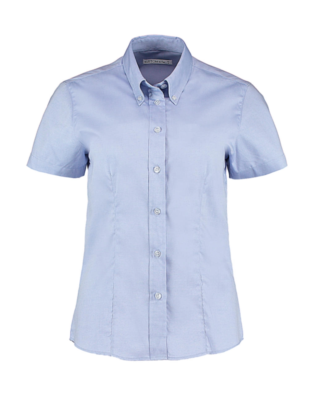 Women`s Tailored Fit Premium Oxford Shirt SSL zum Besticken und Bedrucken in der Farbe Light Blue mit Ihren Logo, Schriftzug oder Motiv.
