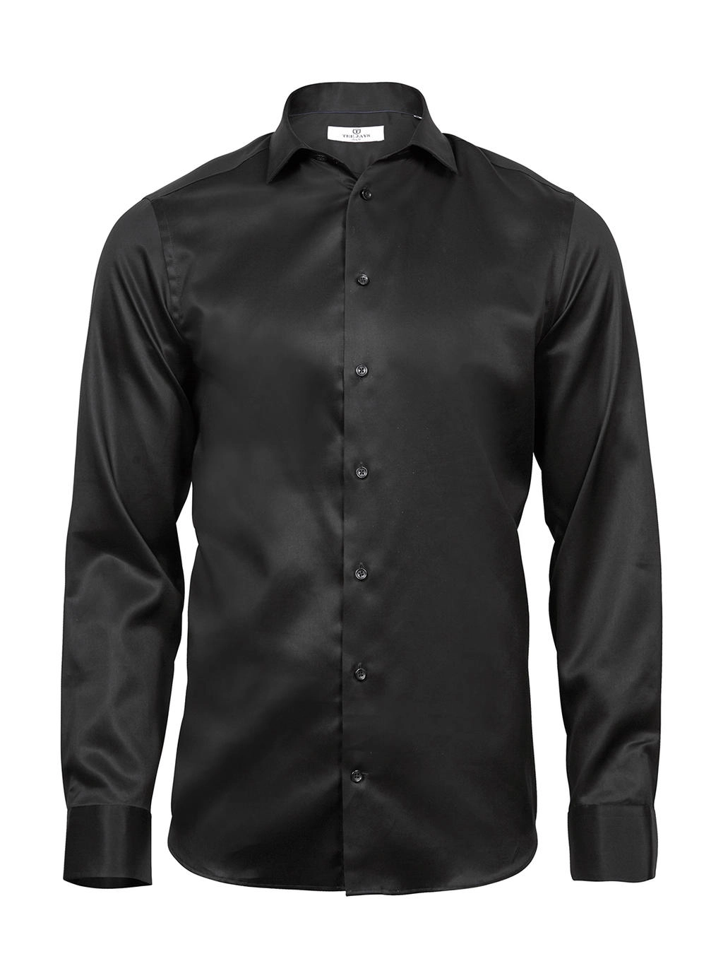 Luxury Shirt Slim Fit zum Besticken und Bedrucken in der Farbe Black mit Ihren Logo, Schriftzug oder Motiv.