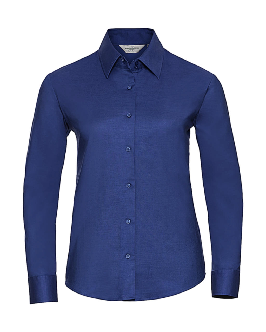 Ladies` Classic Oxford Shirt LS zum Besticken und Bedrucken in der Farbe Aztec Blue mit Ihren Logo, Schriftzug oder Motiv.
