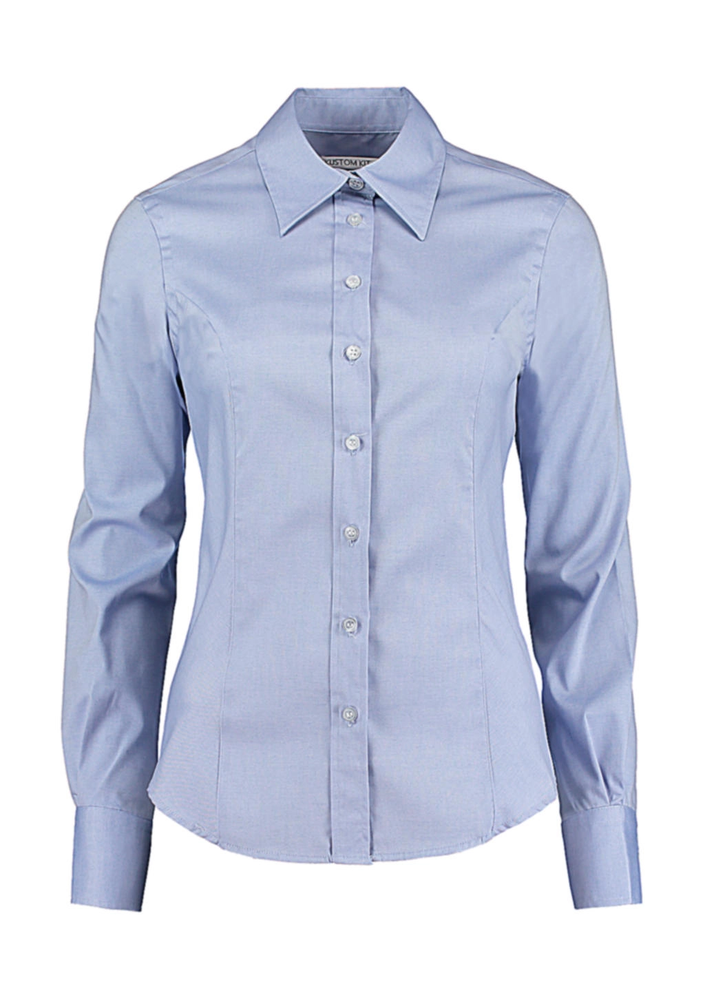 Women`s Tailored Fit Premium Oxford Shirt zum Besticken und Bedrucken in der Farbe Light Blue mit Ihren Logo, Schriftzug oder Motiv.