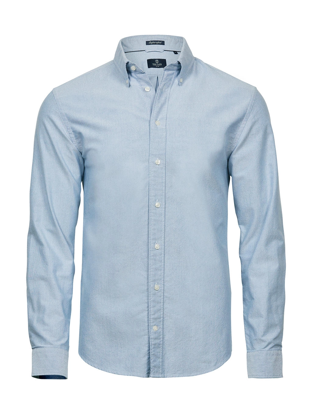 Perfect Oxford Shirt zum Besticken und Bedrucken in der Farbe Light Blue mit Ihren Logo, Schriftzug oder Motiv.