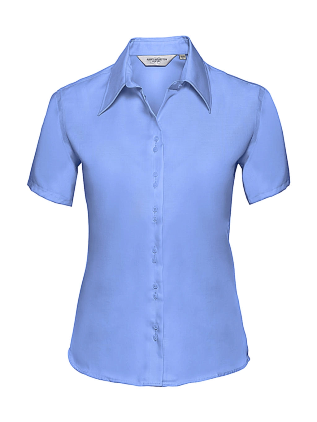 Ladies` Ultimate Non-iron Shirt zum Besticken und Bedrucken in der Farbe Bright Sky mit Ihren Logo, Schriftzug oder Motiv.
