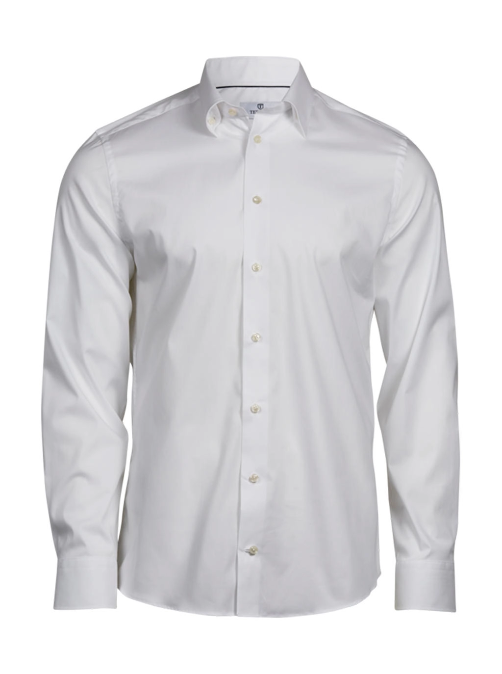 Stretch Luxury Shirt zum Besticken und Bedrucken in der Farbe White mit Ihren Logo, Schriftzug oder Motiv.