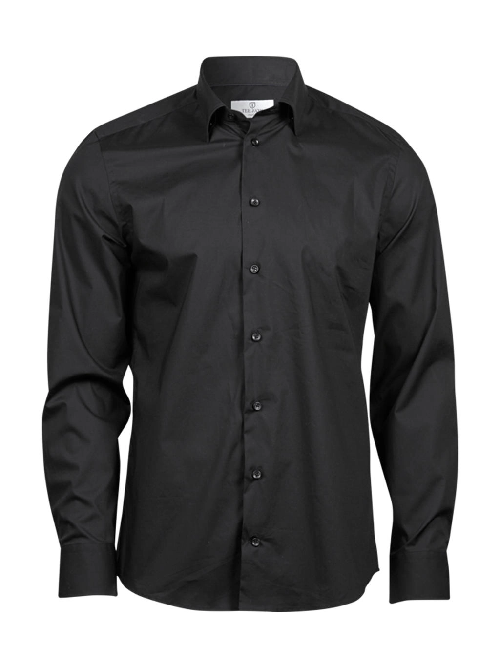 Stretch Luxury Shirt zum Besticken und Bedrucken in der Farbe Black mit Ihren Logo, Schriftzug oder Motiv.