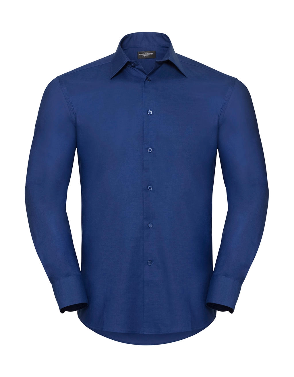 Oxford Shirt LS zum Besticken und Bedrucken in der Farbe Bright Royal mit Ihren Logo, Schriftzug oder Motiv.