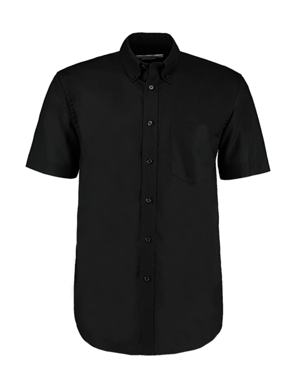 Classic Fit Workwear Oxford Shirt SSL zum Besticken und Bedrucken in der Farbe Black mit Ihren Logo, Schriftzug oder Motiv.