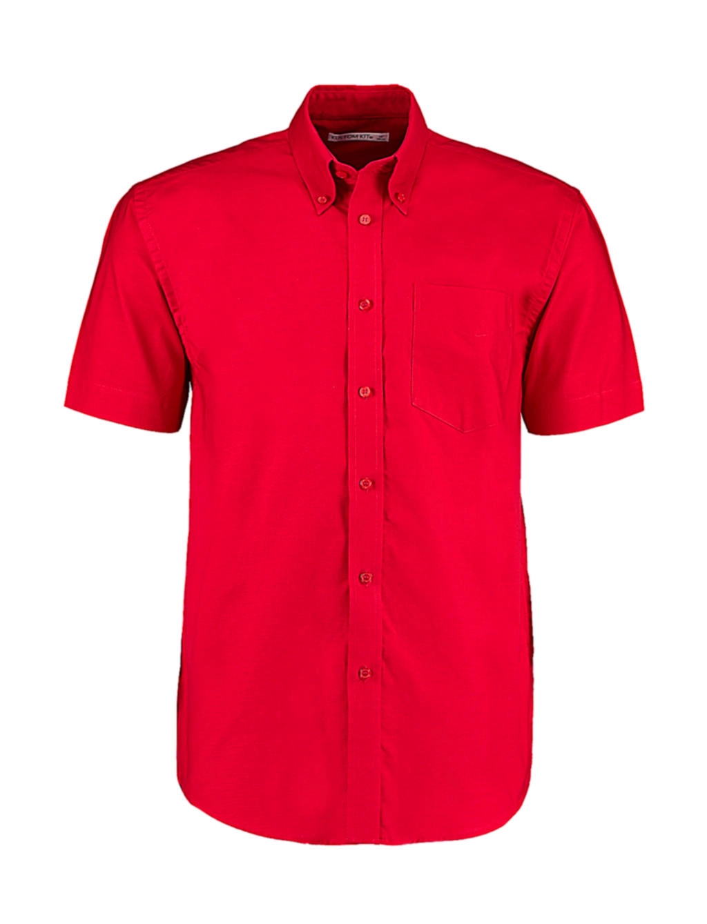 Classic Fit Workwear Oxford Shirt SSL zum Besticken und Bedrucken in der Farbe Red mit Ihren Logo, Schriftzug oder Motiv.
