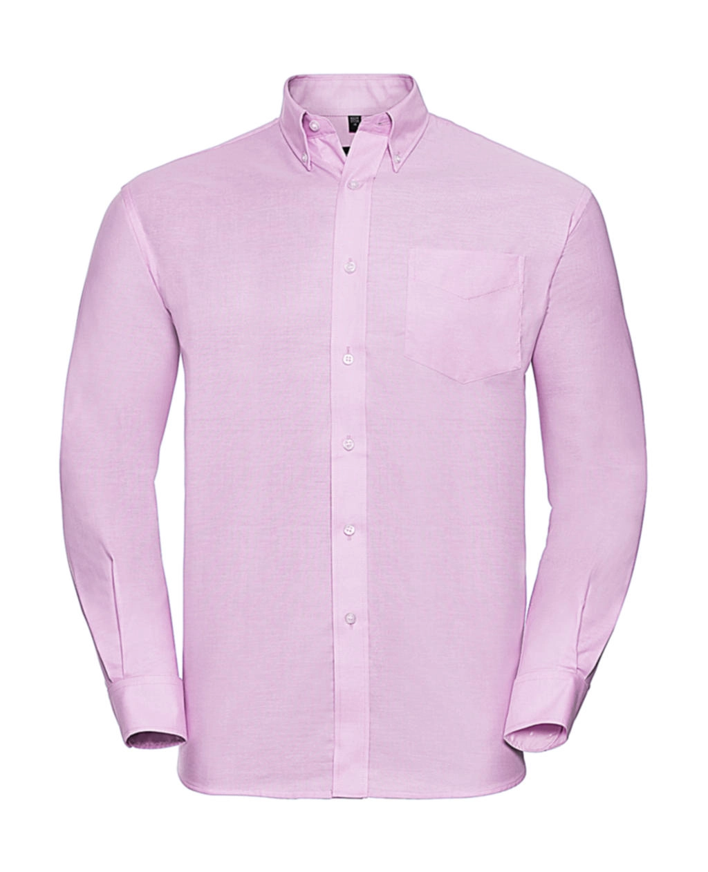 Oxford Shirt LS zum Besticken und Bedrucken in der Farbe Classic Pink mit Ihren Logo, Schriftzug oder Motiv.