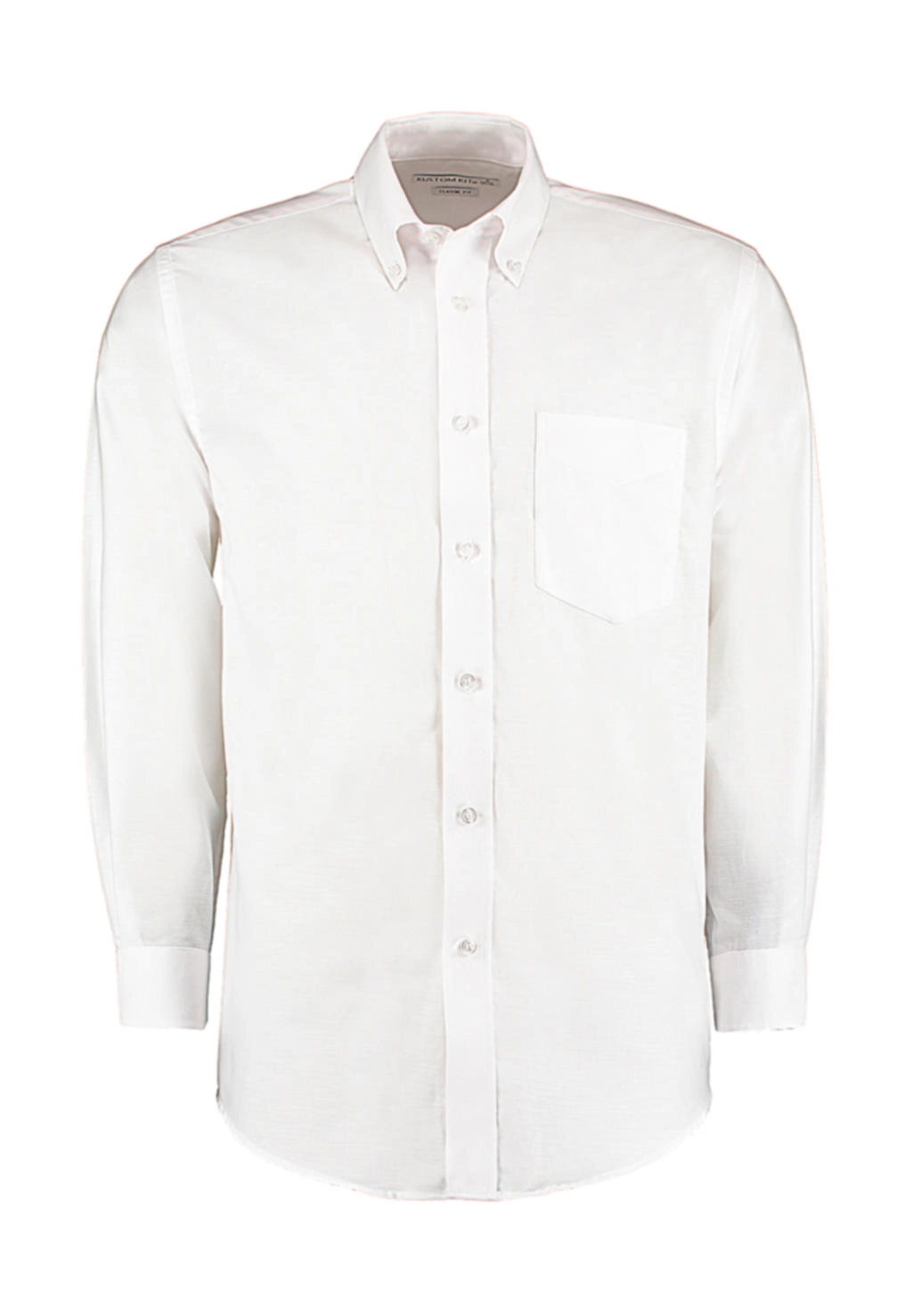 Classic Fit Workwear Oxford Shirt zum Besticken und Bedrucken in der Farbe White mit Ihren Logo, Schriftzug oder Motiv.