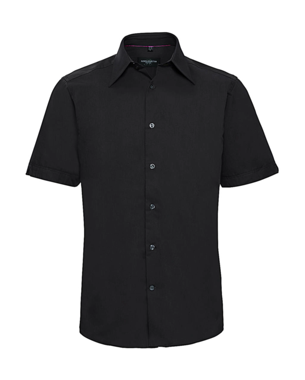 Tencel® Fitted Shirt zum Besticken und Bedrucken in der Farbe Black mit Ihren Logo, Schriftzug oder Motiv.