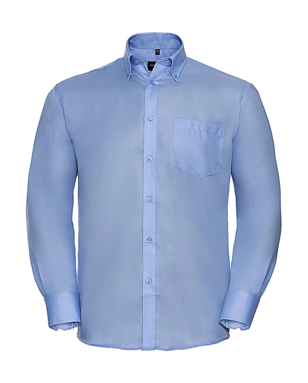 Men`s LS Ultimate Non-iron Shirt zum Besticken und Bedrucken in der Farbe Bright Sky mit Ihren Logo, Schriftzug oder Motiv.