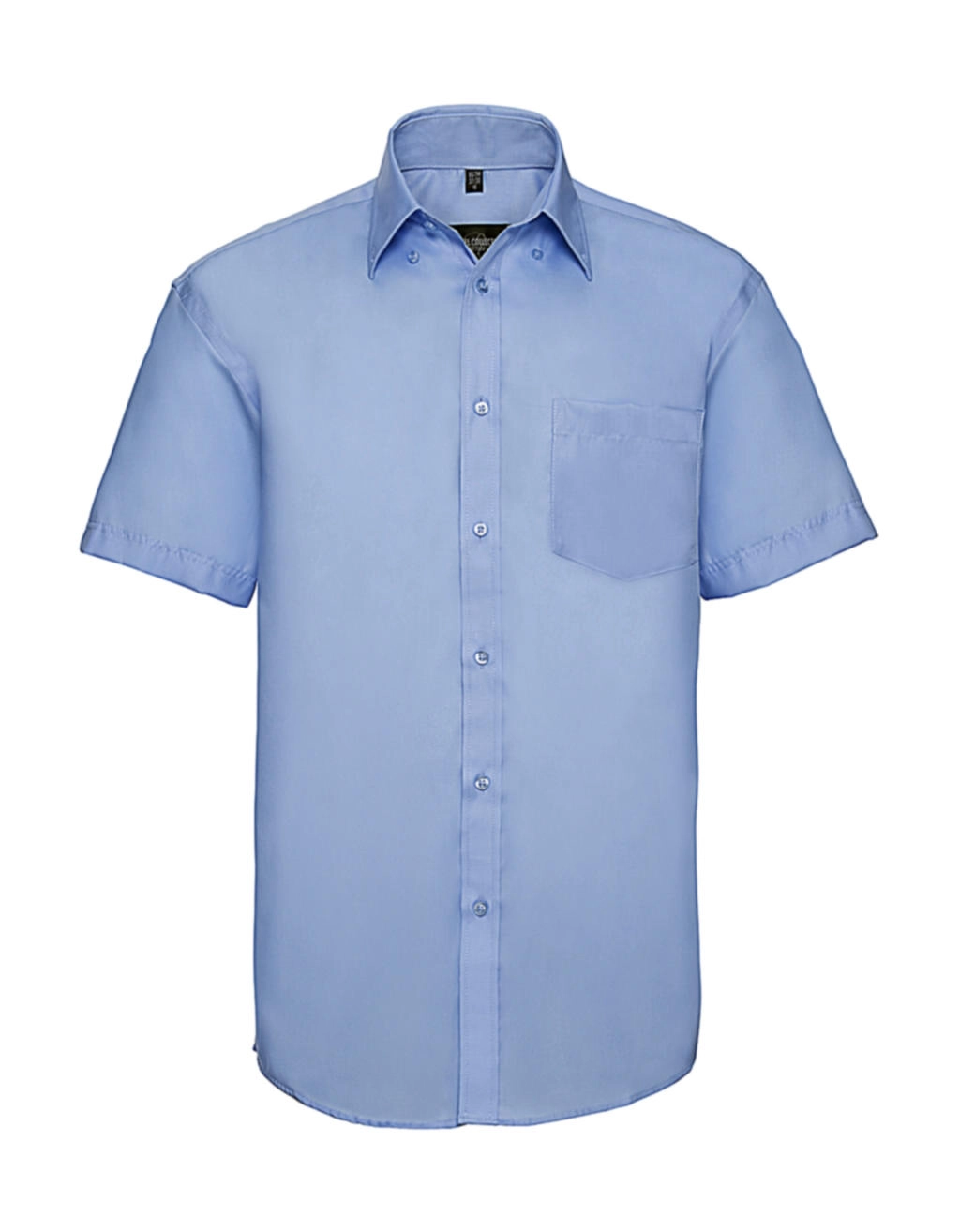 Men`s Ultimate Non-iron Shirt zum Besticken und Bedrucken in der Farbe Bright Sky mit Ihren Logo, Schriftzug oder Motiv.