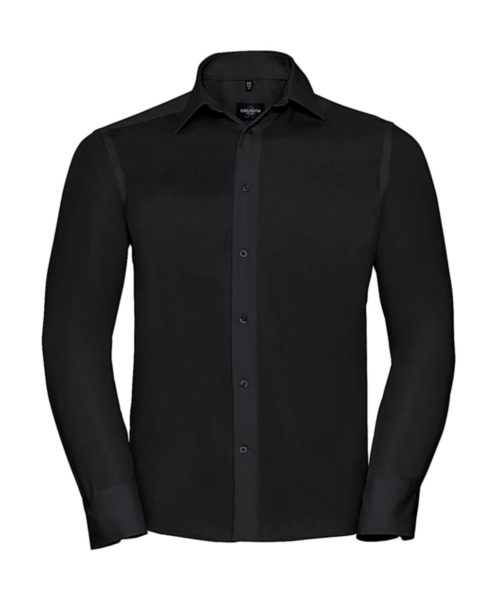 Tailored Ultimate Non-iron Shirt LS zum Besticken und Bedrucken in der Farbe Black mit Ihren Logo, Schriftzug oder Motiv.