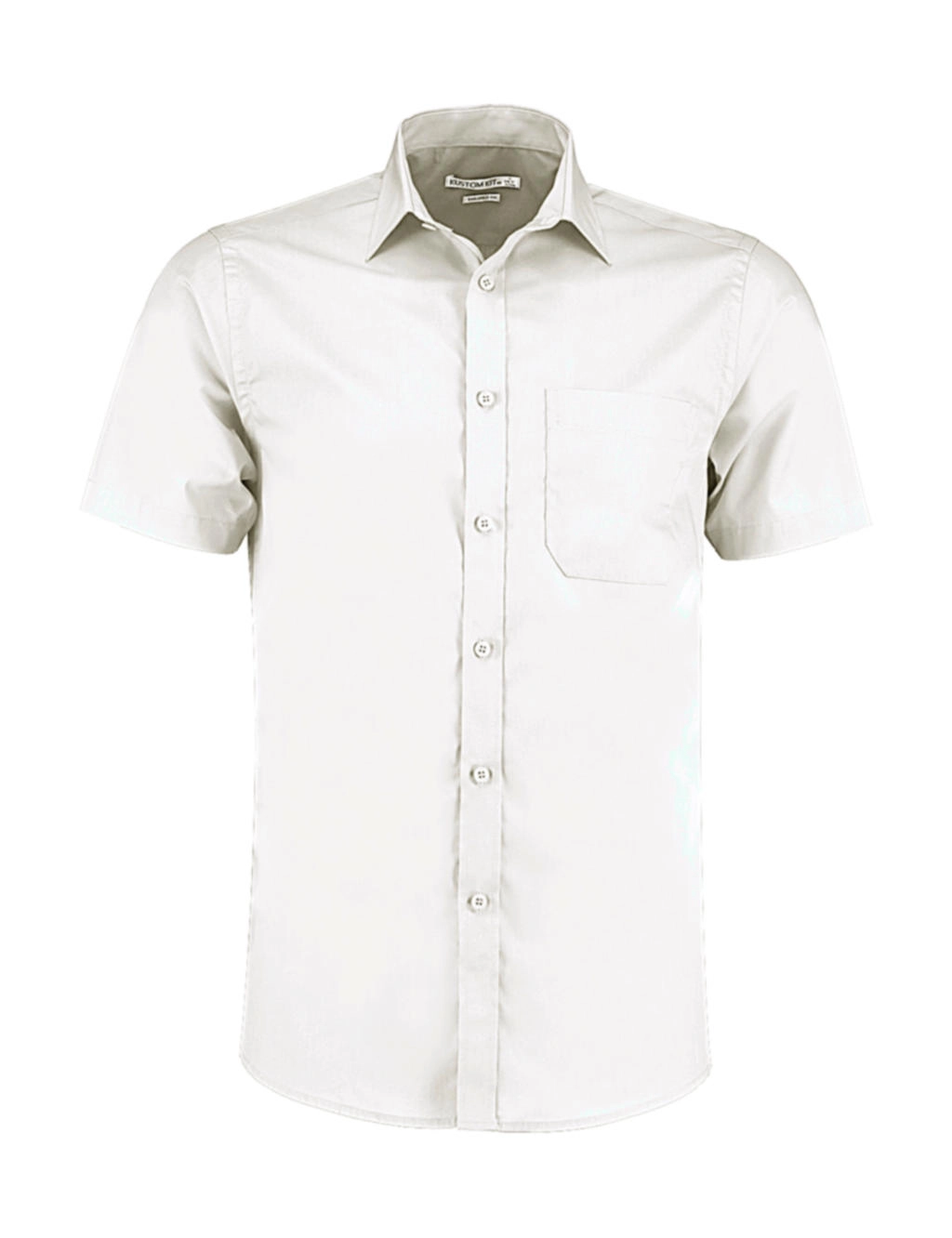 Tailored Fit Poplin Shirt SSL zum Besticken und Bedrucken in der Farbe White mit Ihren Logo, Schriftzug oder Motiv.