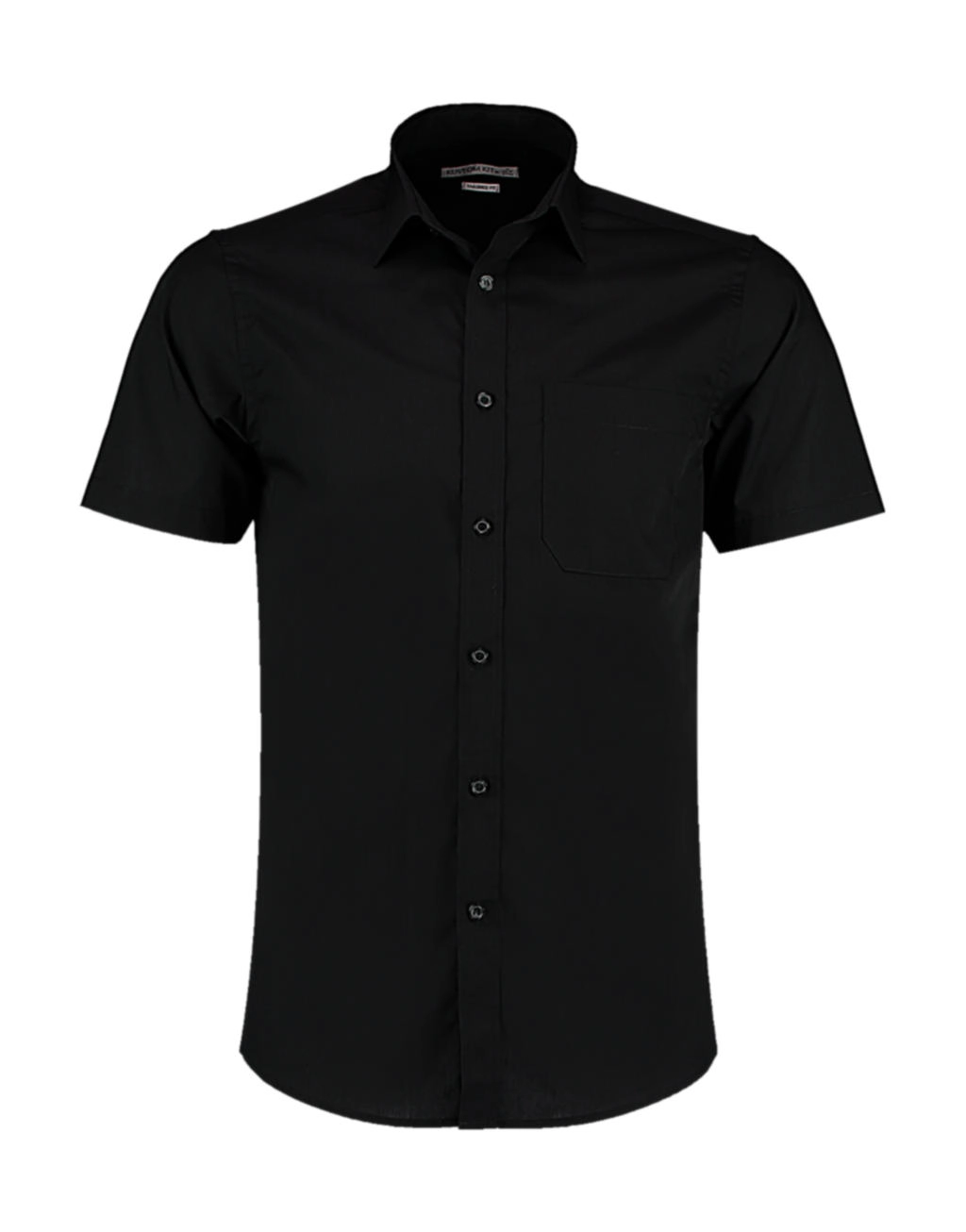 Tailored Fit Poplin Shirt SSL zum Besticken und Bedrucken in der Farbe Black mit Ihren Logo, Schriftzug oder Motiv.