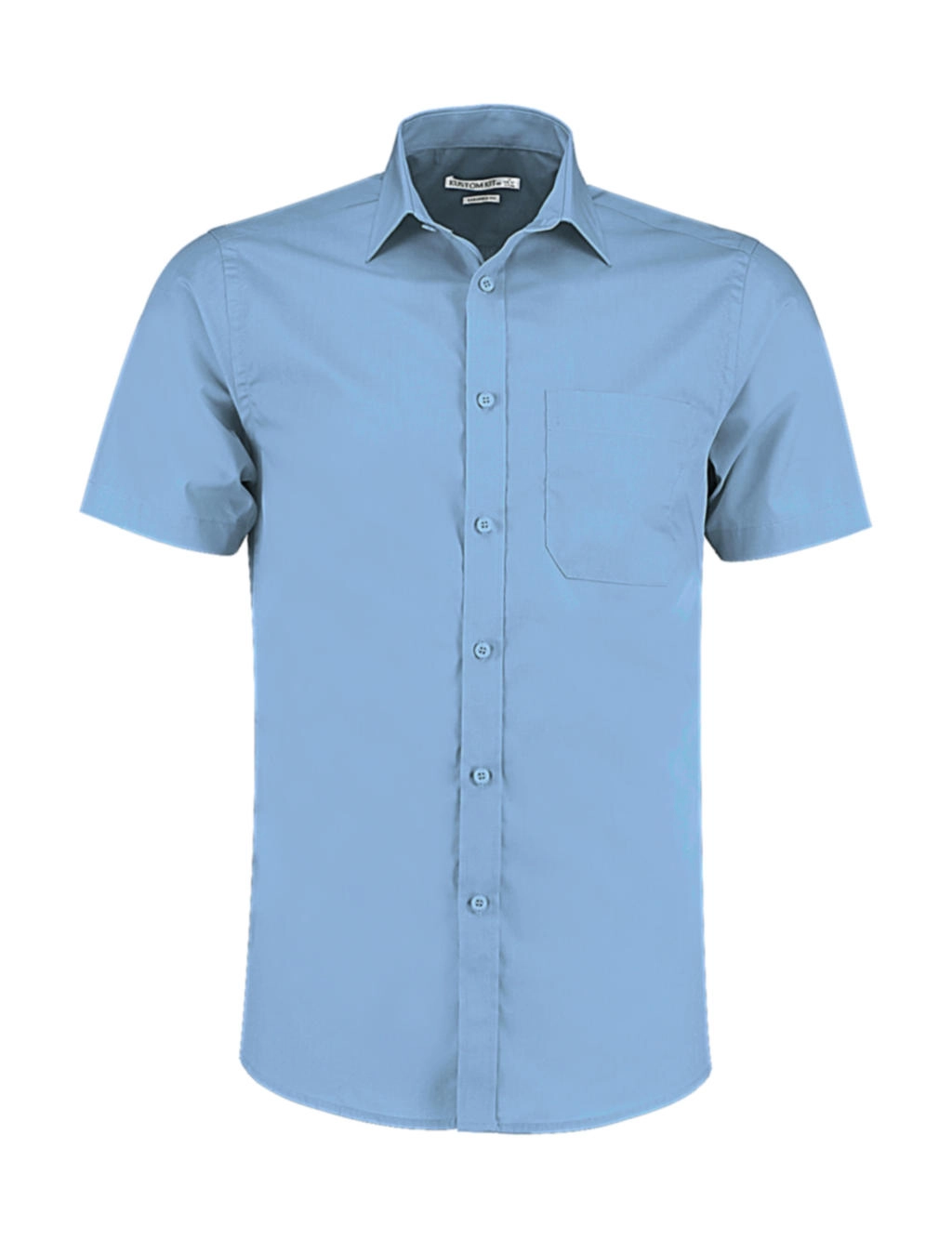 Tailored Fit Poplin Shirt SSL zum Besticken und Bedrucken in der Farbe Light Blue mit Ihren Logo, Schriftzug oder Motiv.