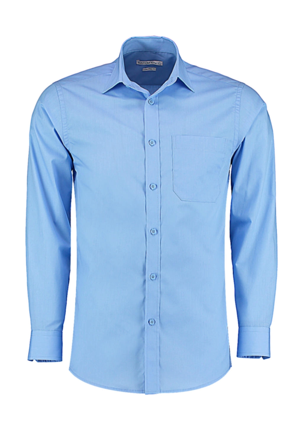 Tailored Fit Poplin Shirt zum Besticken und Bedrucken in der Farbe Light Blue mit Ihren Logo, Schriftzug oder Motiv.