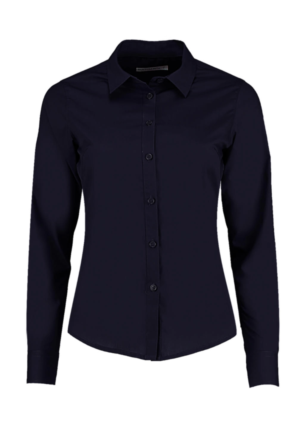Women`s Tailored Fit Poplin Shirt zum Besticken und Bedrucken in der Farbe Dark Navy mit Ihren Logo, Schriftzug oder Motiv.