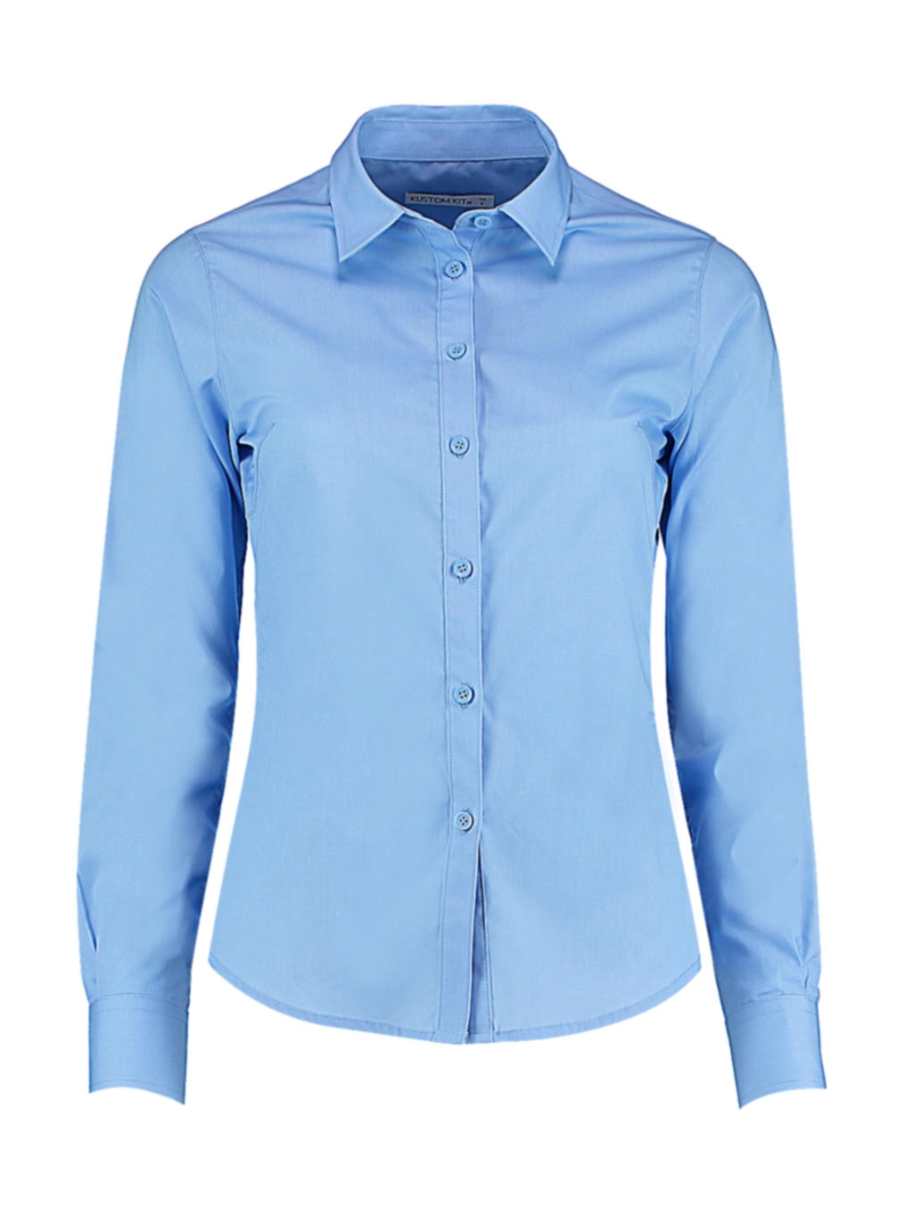 Women`s Tailored Fit Poplin Shirt zum Besticken und Bedrucken in der Farbe Light Blue mit Ihren Logo, Schriftzug oder Motiv.