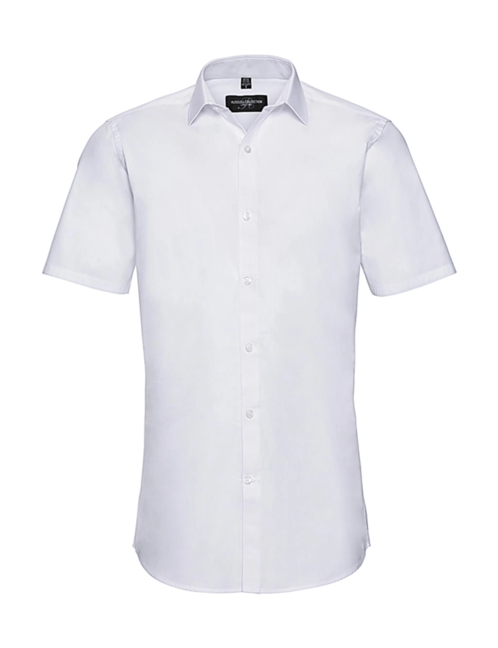 Men`s Ultimate Stretch Shirt zum Besticken und Bedrucken in der Farbe White mit Ihren Logo, Schriftzug oder Motiv.