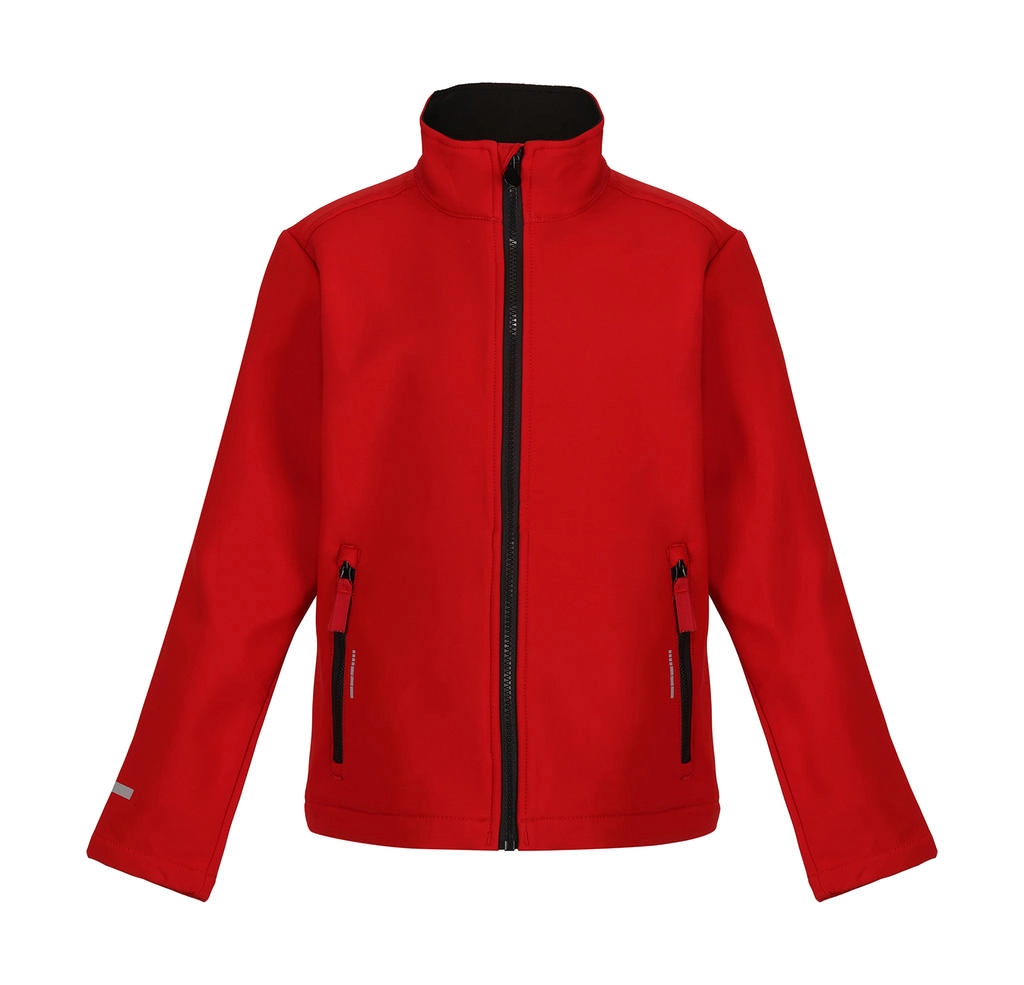 Junior Ablaze 2-Layer Softshell Jacket zum Besticken und Bedrucken in der Farbe Classic Red/Black mit Ihren Logo, Schriftzug oder Motiv.