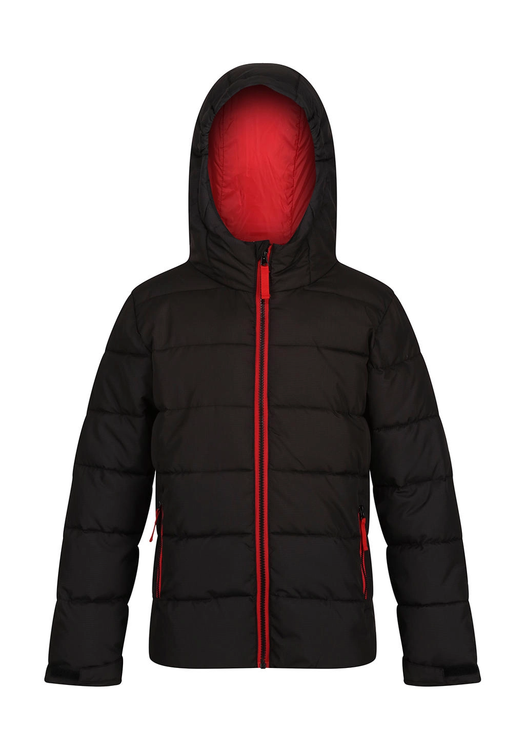 Junior Scholar Thermal Jacket zum Besticken und Bedrucken in der Farbe Black/Classic Red mit Ihren Logo, Schriftzug oder Motiv.