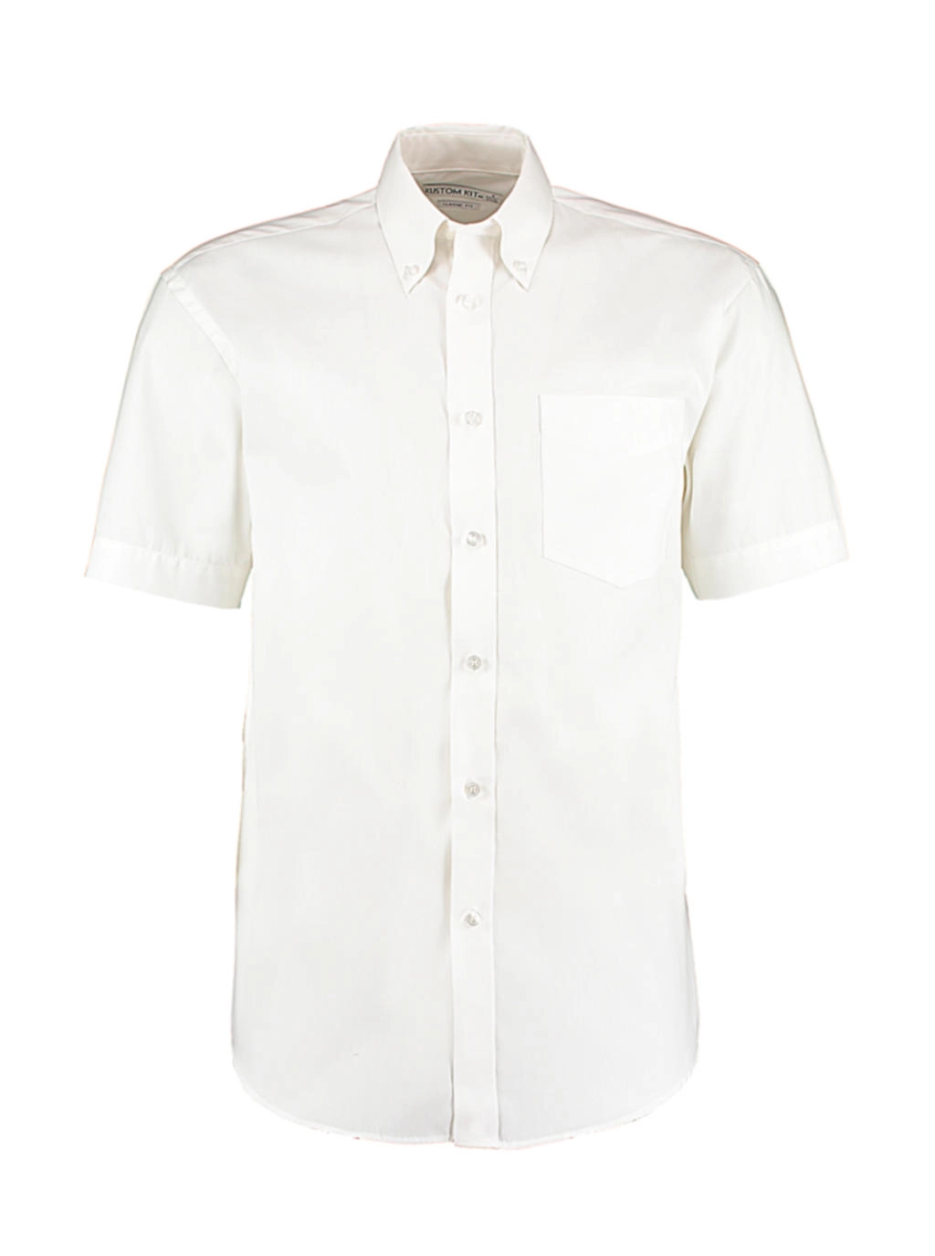Classic Fit Premium Oxford Shirt SSL zum Besticken und Bedrucken in der Farbe White mit Ihren Logo, Schriftzug oder Motiv.