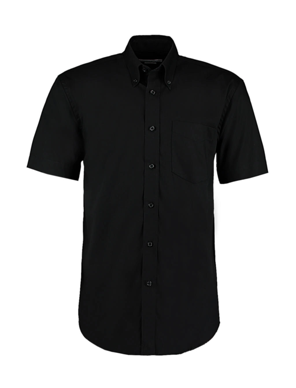 Classic Fit Premium Oxford Shirt SSL zum Besticken und Bedrucken in der Farbe Black mit Ihren Logo, Schriftzug oder Motiv.