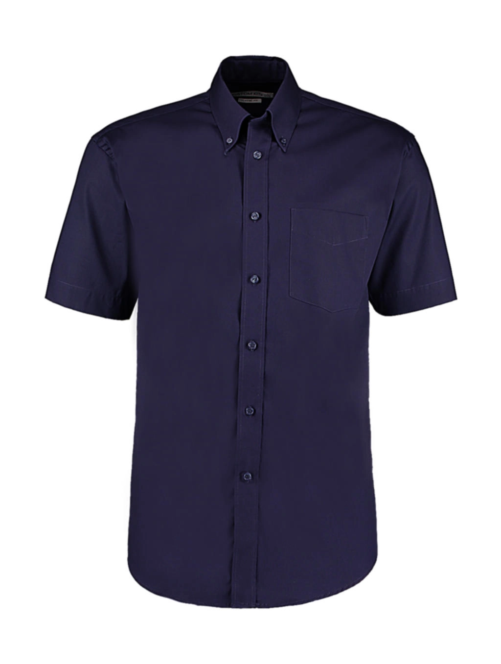 Classic Fit Premium Oxford Shirt SSL zum Besticken und Bedrucken in der Farbe Midnight Navy mit Ihren Logo, Schriftzug oder Motiv.