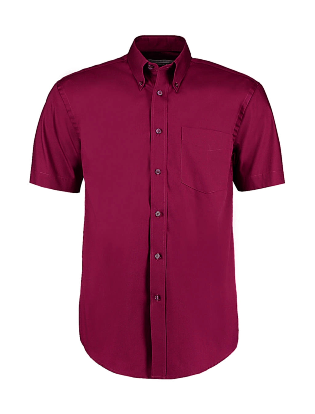 Classic Fit Premium Oxford Shirt SSL zum Besticken und Bedrucken in der Farbe Burgundy mit Ihren Logo, Schriftzug oder Motiv.