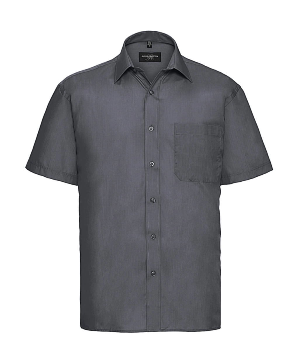 Poplin Shirt zum Besticken und Bedrucken in der Farbe Convoy Grey mit Ihren Logo, Schriftzug oder Motiv.